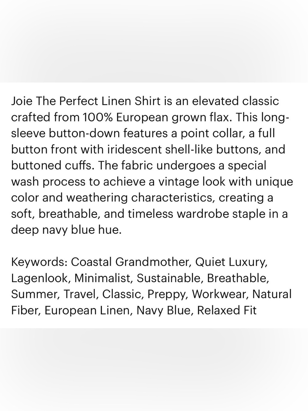 Joie The Perfect Linen Shirt - Picture 8 of 8